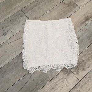 White Lace Skirt